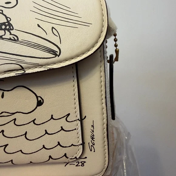 BNWT Coach x Peanuts Tabby Shoulder Bag 26 - Picture 7 of 16